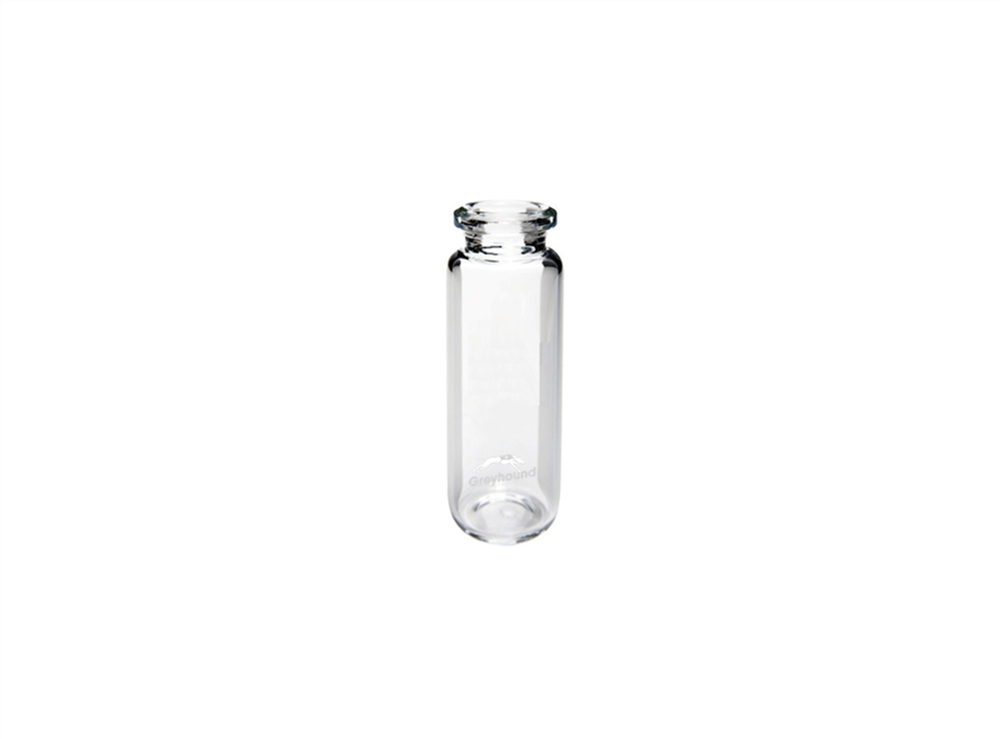 Picture of 20mL Headspace Vial, Screw Top, Clear Glass, Rounded Base, 18mm Thread, Q-Clean